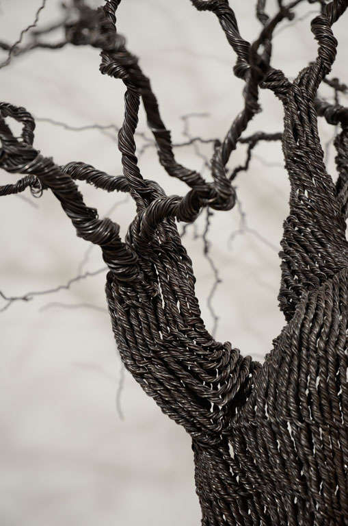 Contemporary Large Wire Tree Sculpture by Pablo Avilla