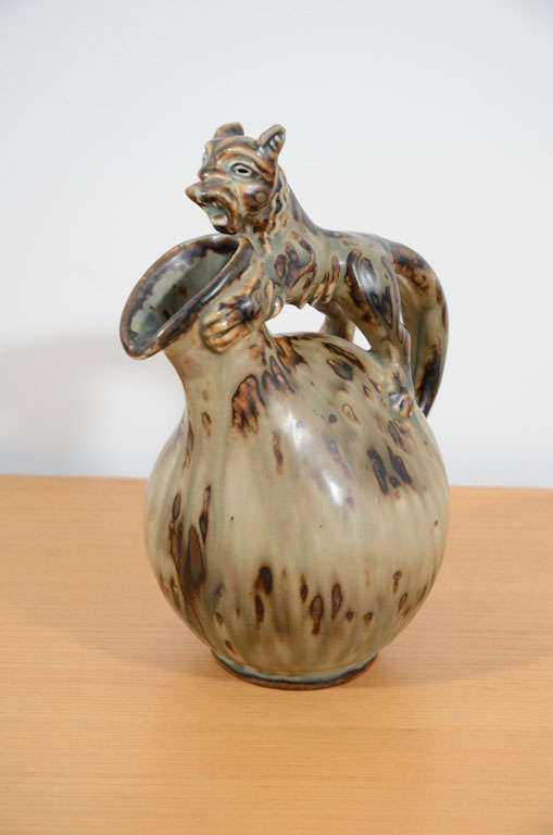 Small stoneware jug / vase
Marked 