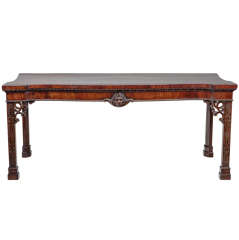 19th Century Irish Mahogany Console Table