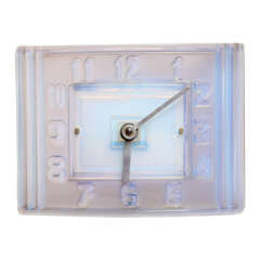 Léon Hatot 'ATO' Opalescent Glass Mantle Clock