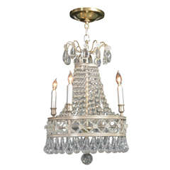 Hollywood Crystal Teardrop  Chandelier