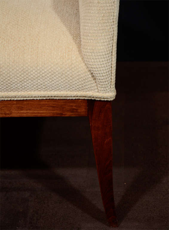 Pair of Art Deco Sycamore Wood Chairs with Spoon Back Design 1