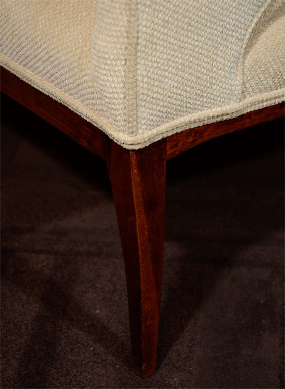 Pair of Art Deco Sycamore Wood Chairs with Spoon Back Design 3