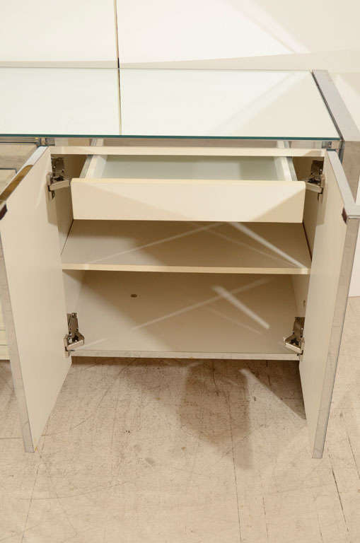 Mirrored Credenza Dresser by Ello In Good Condition In New York, NY