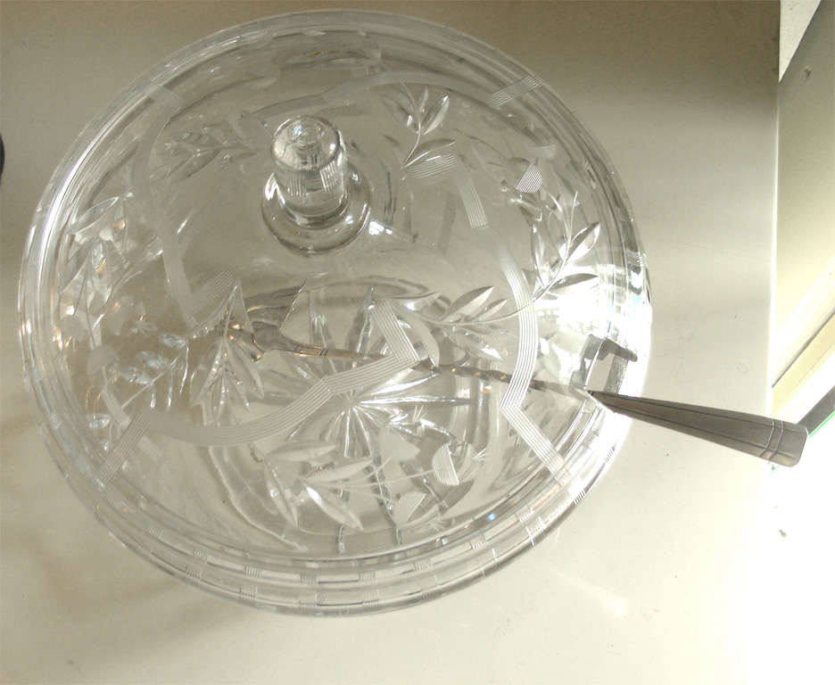 Rare 1910-1920 Saint-Louis Crystal Punch Bowl For Sale 1