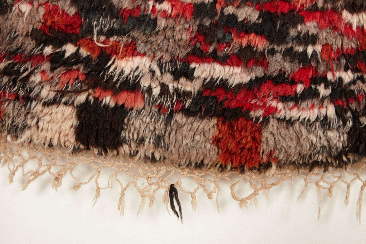 Wool Vintage Azilal Abstract Moroccan Berber Rug