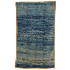 Open Field Sea Blue Berber Carpet