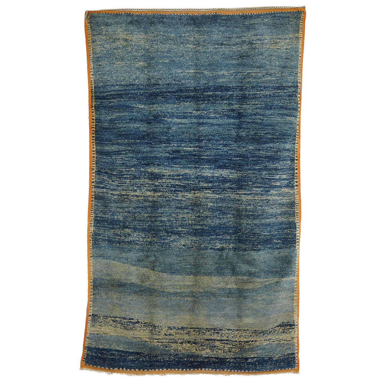 Open Field Sea Blue Berber Carpet at 1stDibs