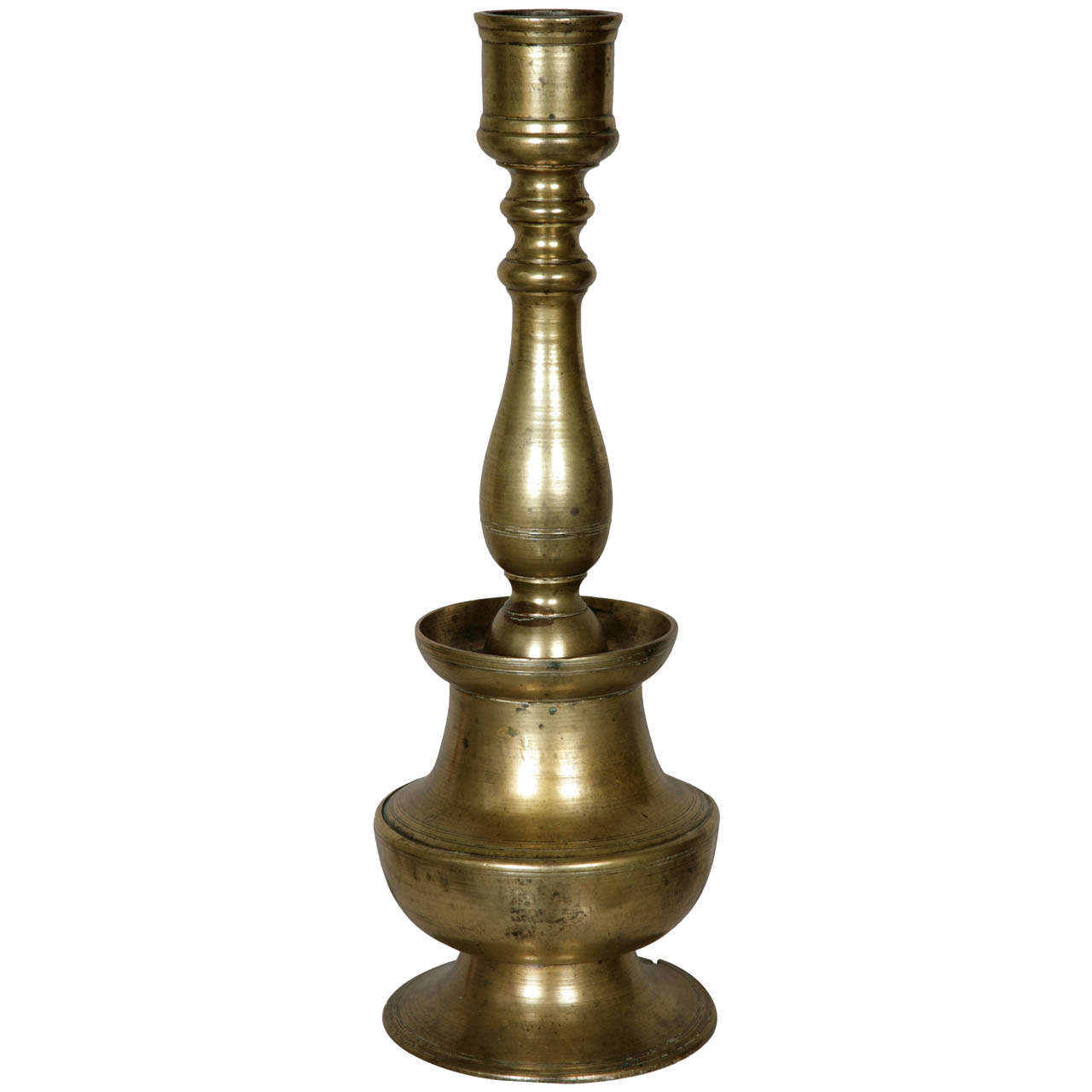 Monumental Ottoman Cast Bronze Candlestick For Sale