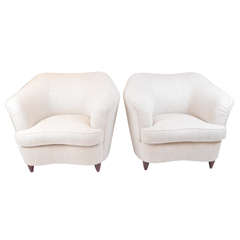 Pair of Large Armchairs by Gio Ponti