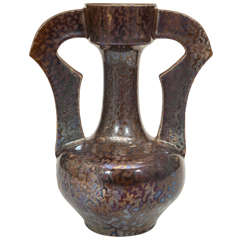 Clement Massier Earthenware Vase