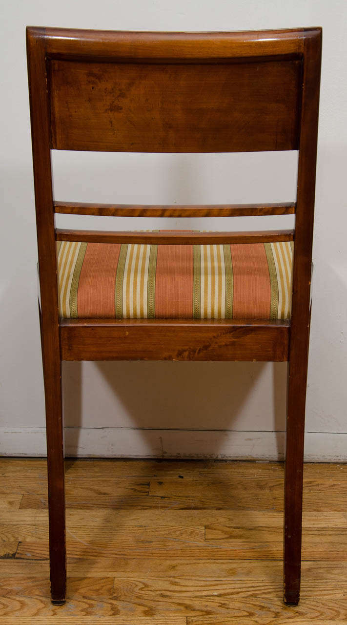 Set of Four Art Deco Side Chairs In Excellent Condition For Sale In New York, NY