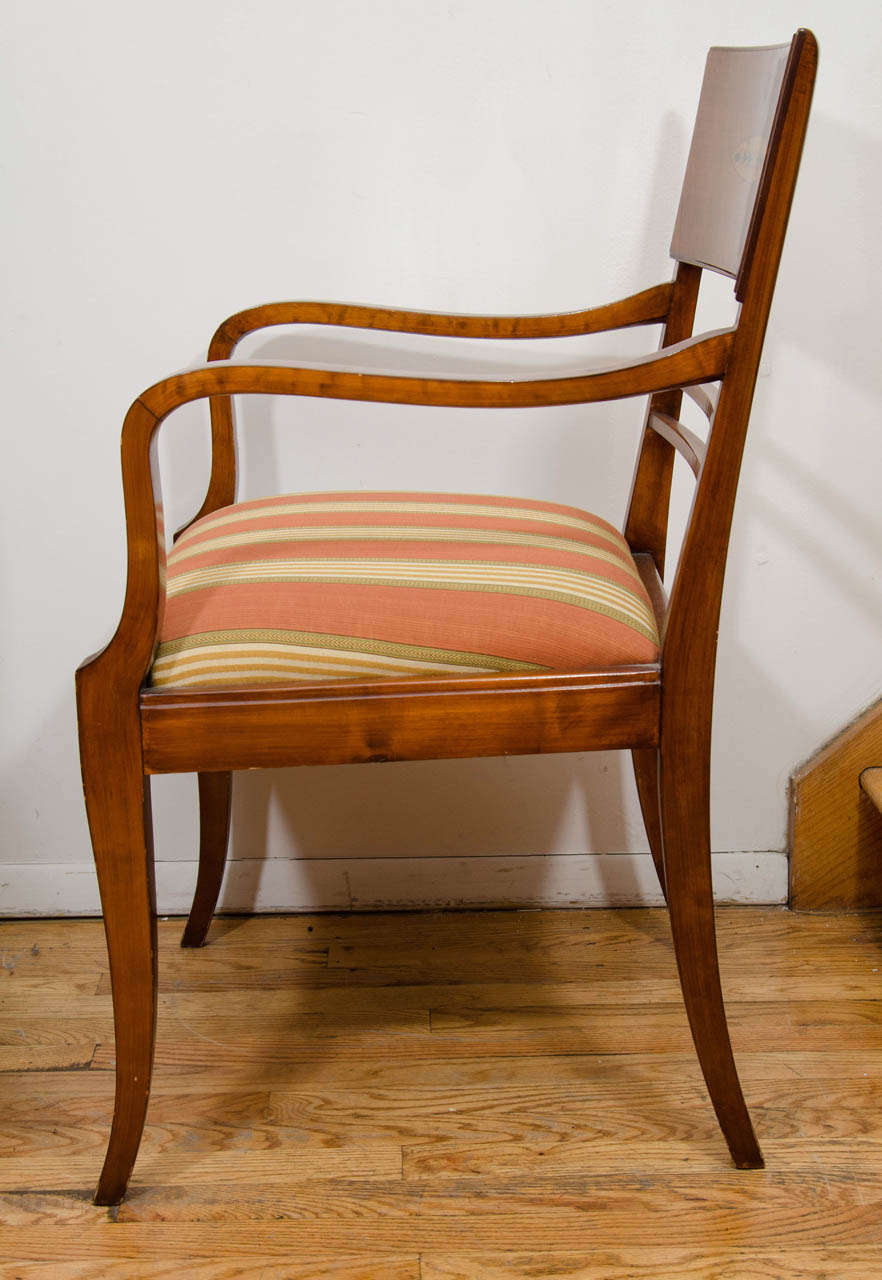 Mid-20th Century Pair of Art Deco Armchairs For Sale
