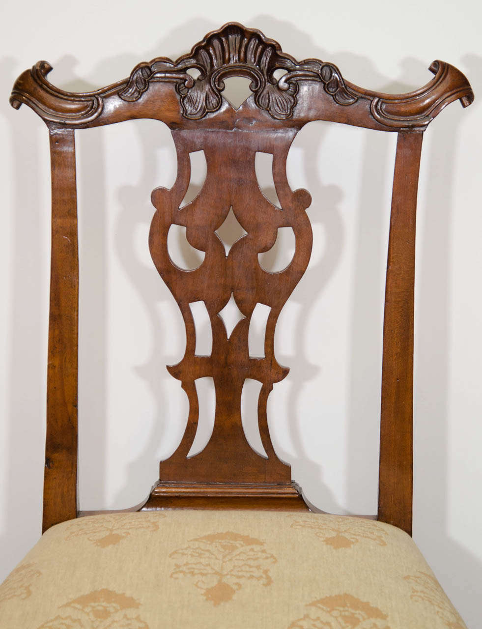 Chippendale Pair of Portuguese Colonial Side Chairs