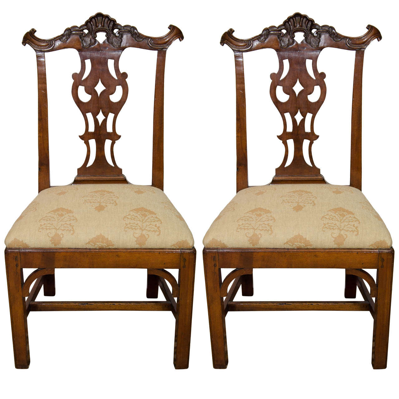 Pair of Portuguese Colonial Side Chairs