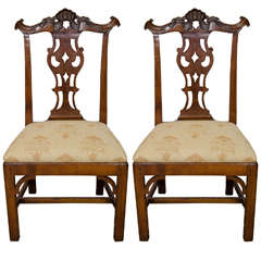 Pair of Portuguese Colonial Side Chairs
