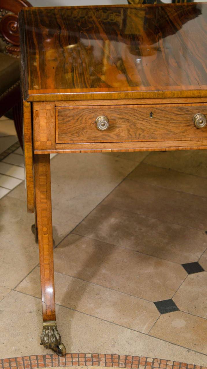 Regency Rosewood Sofa Table In Excellent Condition In Westwood, NJ