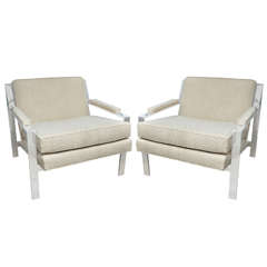 Pair of Oversized Cy Mann Chairs