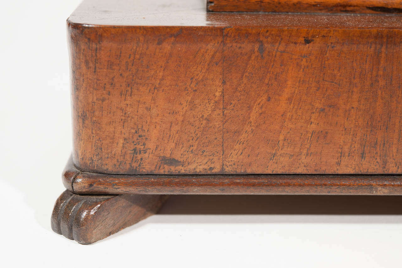 20th Century Bookmatched Walnut Diminutive Plinth For Sale