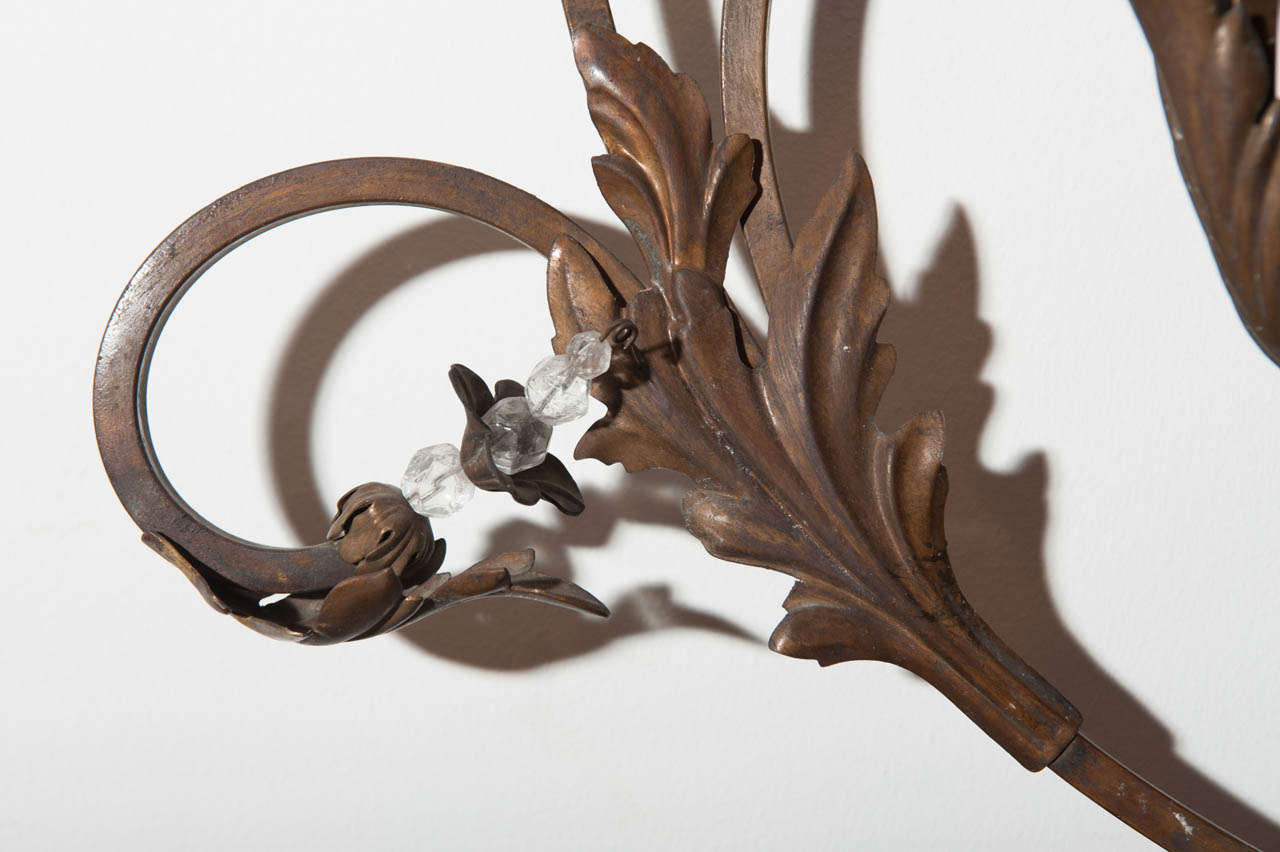 Singular Overscale 19th Century French Country Style Sconce 2
