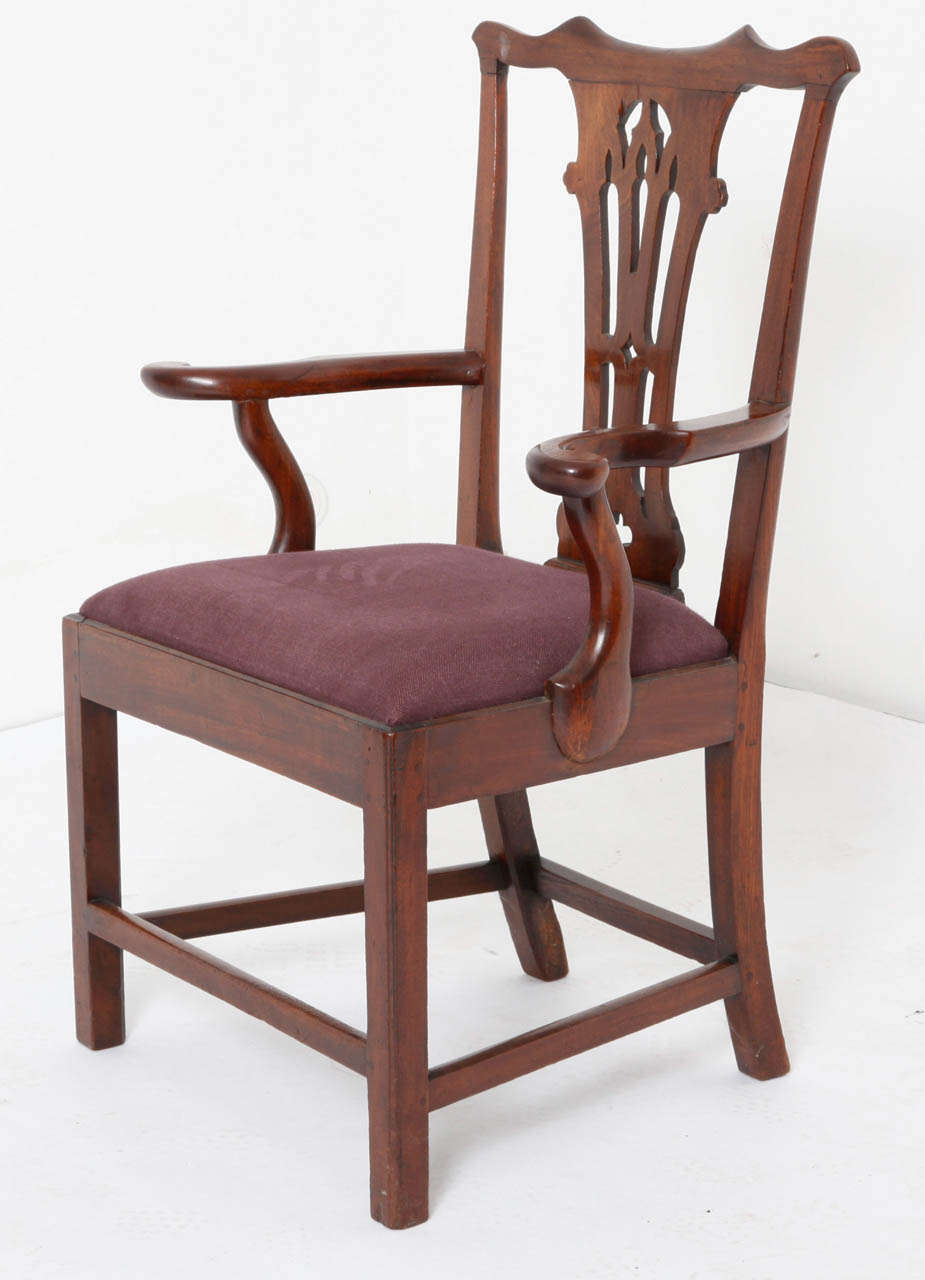 A George III Mahogany Armchair