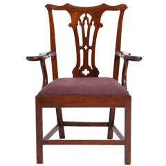 A George III Mahogany Armchair 3