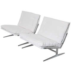 Preben Fabricius And Jorgen Kastholm Pair Of Lounge Chairs
