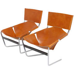 Pierre Paulin Pair Of Lounge Chairs F444