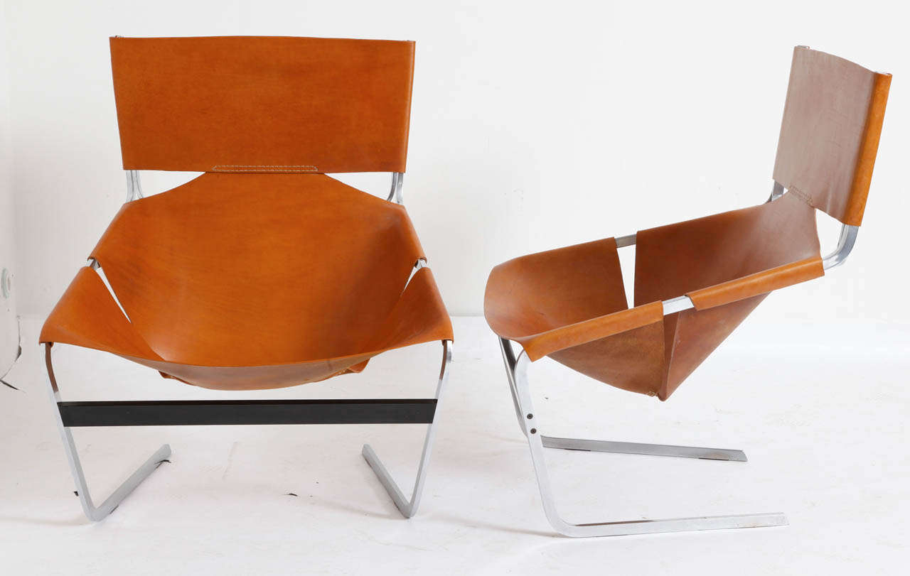 Pierre Paulin Pair Of Lounge Chairs F444 1