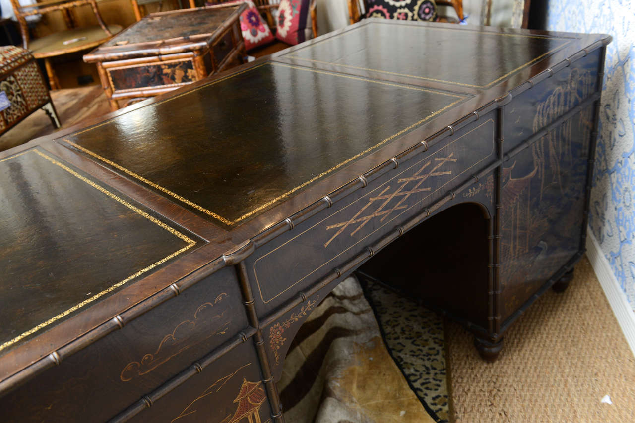 Vintage Henredon Chinoiserie desk 3