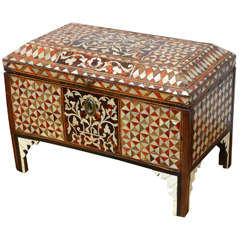 Rare 18th Century Turkish Mother of Pearl Inlaid Chest