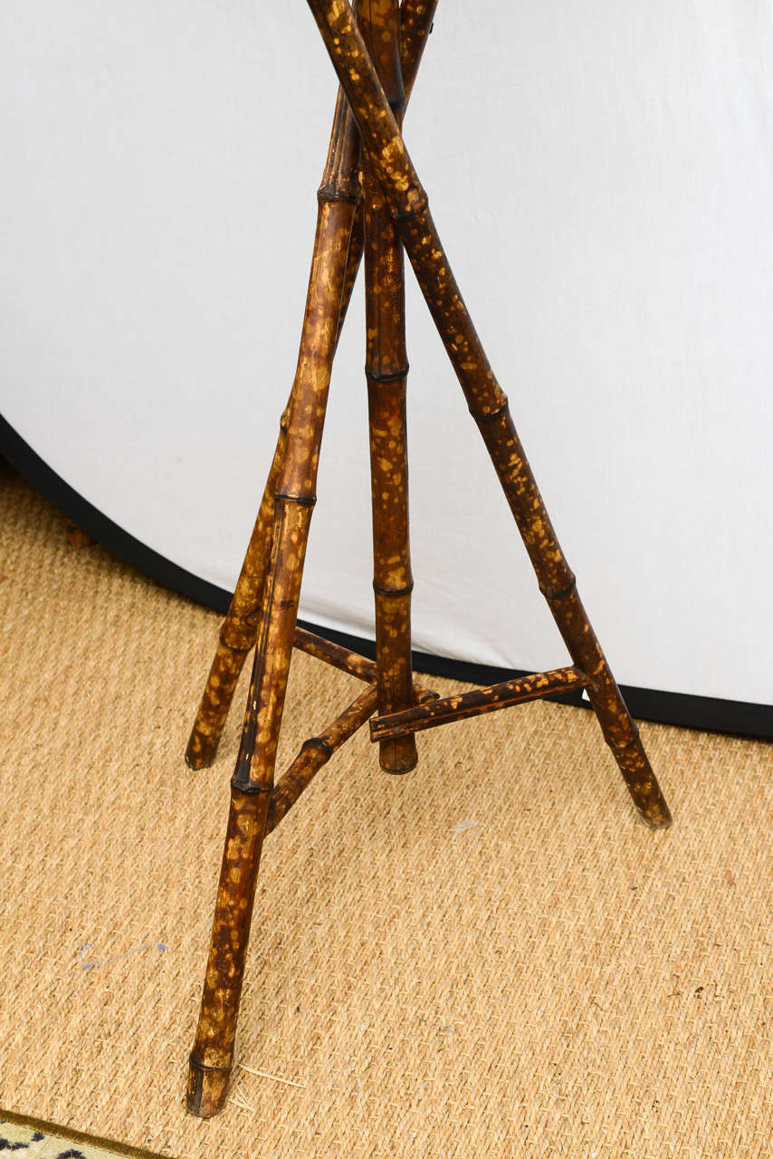 19th Century English Bamboo Bird Cage Stand 1