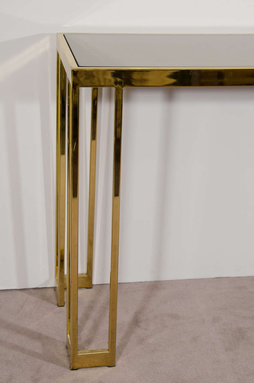 Mid-Century Modern Midcentury Brass Console Table by James Howell for Tri Mark