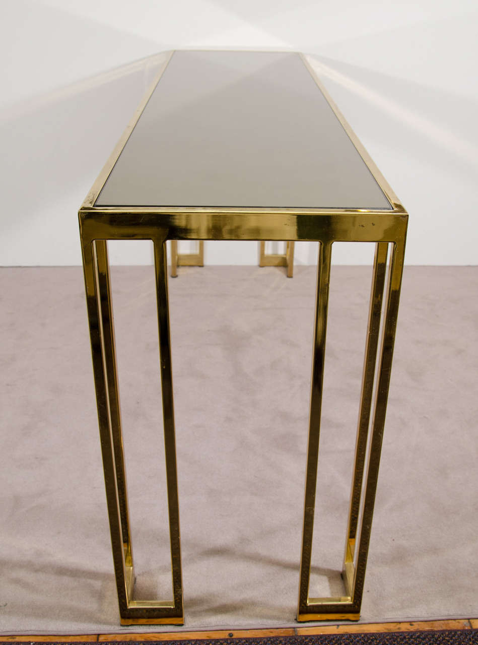 20th Century Midcentury Brass Console Table by James Howell for Tri Mark