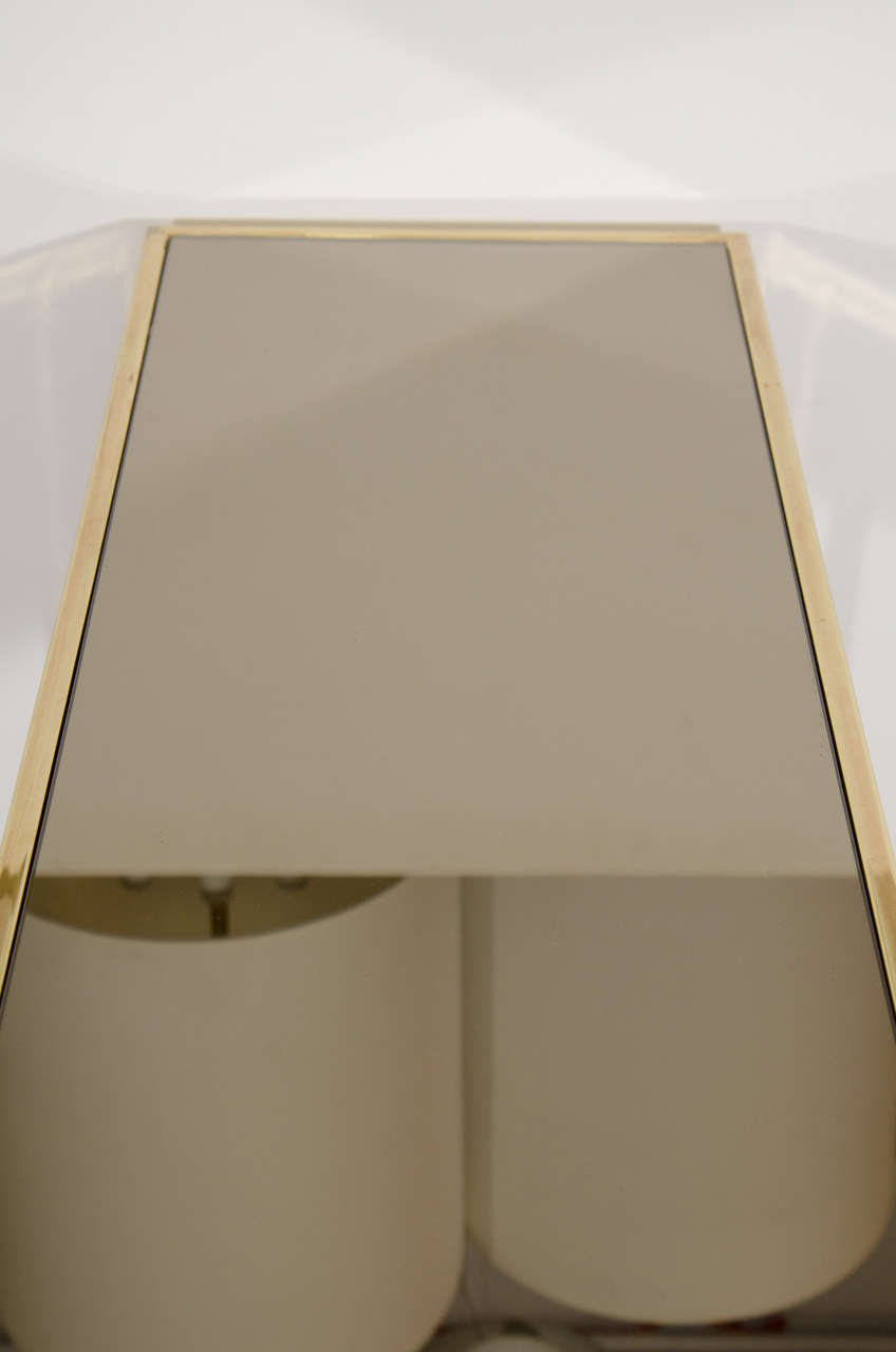 Midcentury Brass Console Table by James Howell for Tri Mark 1