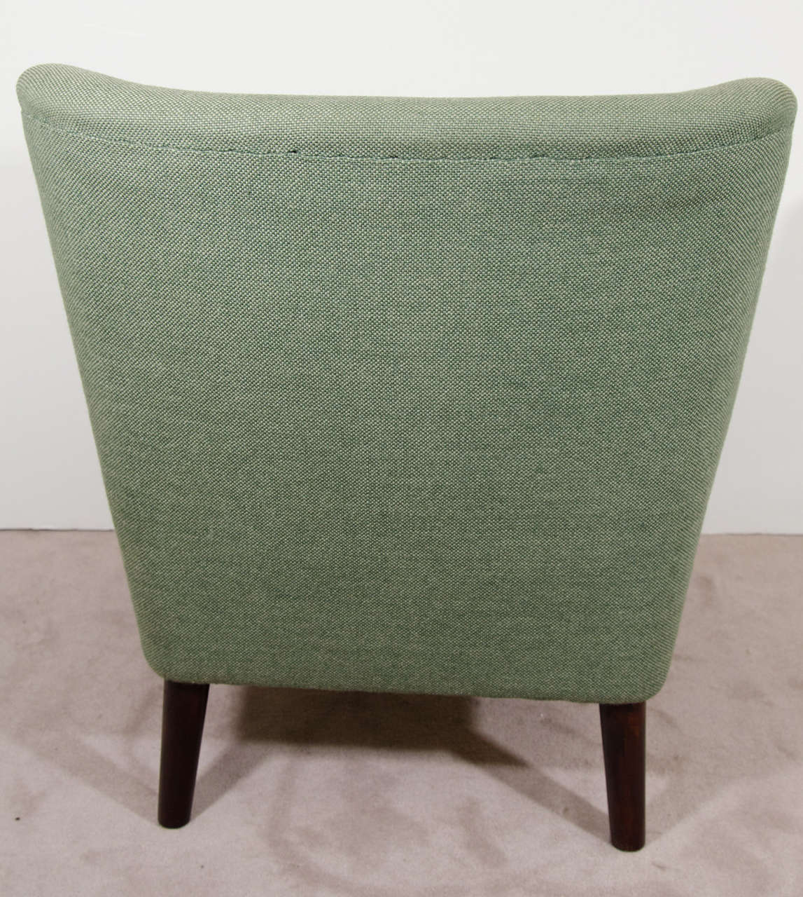 20th Century Mid-Century Modern Scandinavian Pair of Green Easy Chairs