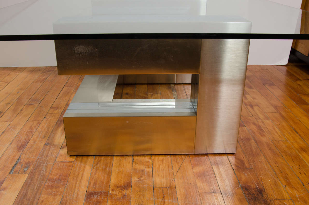 A Midcentury Paul Evans Cityscape Coffee or Cocktail Table in Chrome 2