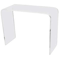 Lucite Modern Waterfall Console