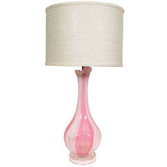 Pink and White Murano Glass