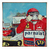Oil  Pop  Art  Race  Car  Driver  By  Paolo  Spano