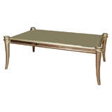 Mirror and Silver Leaf Cocktail Table Mirror and Silver Leaf Cocktail Table