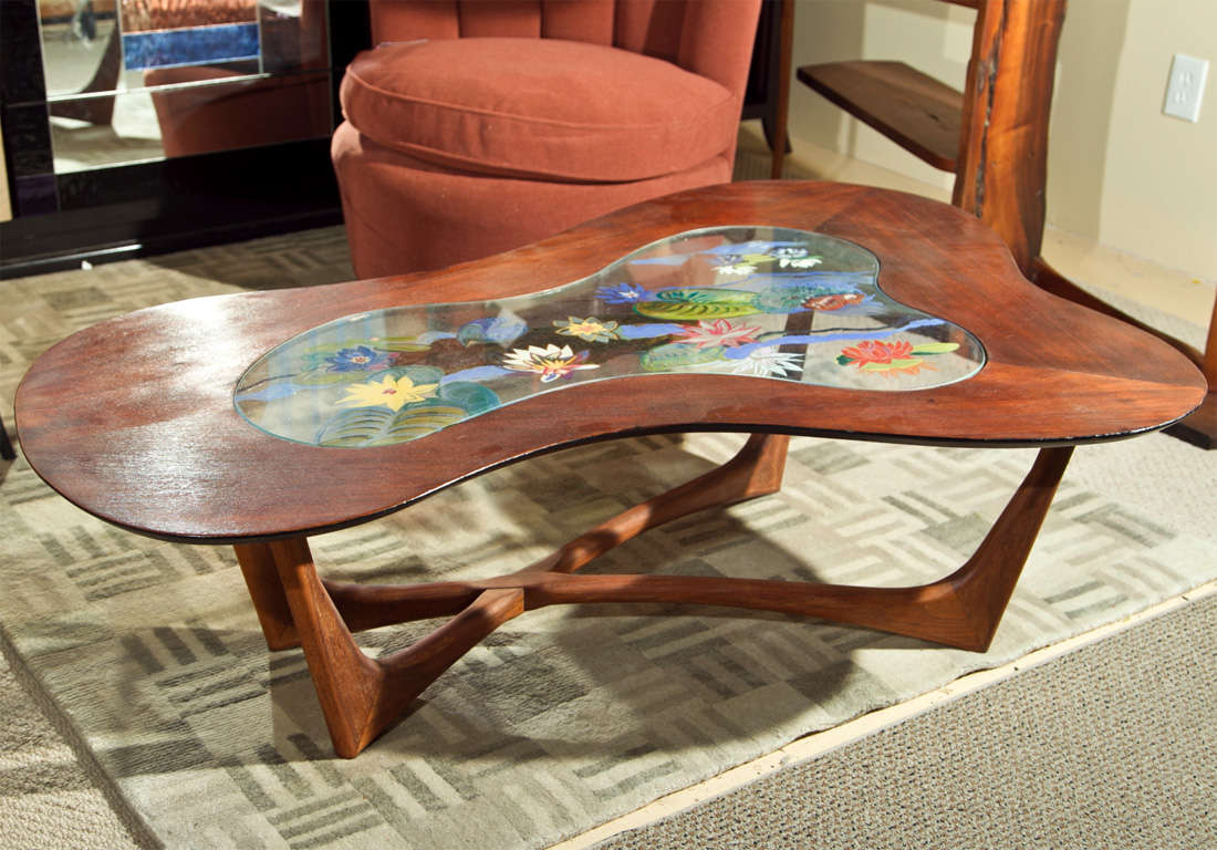 Biomorphic  Free  Form  Cocktail  Table In The Style Of Fabry