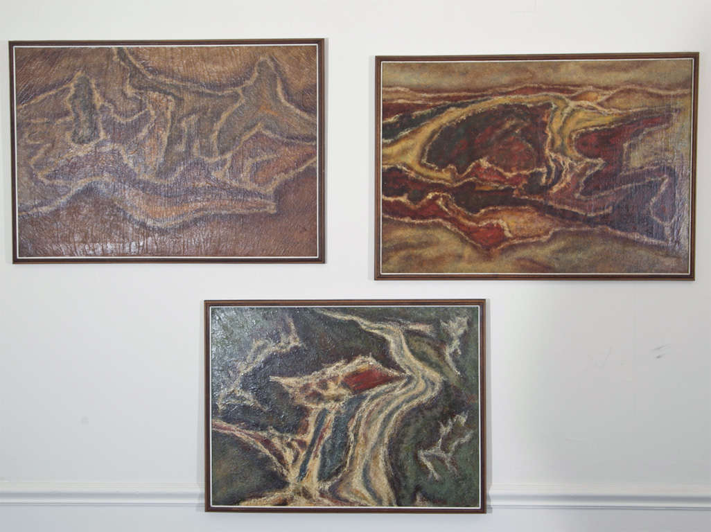 Three  Oil  Paintings  By  Boris  Mardesic