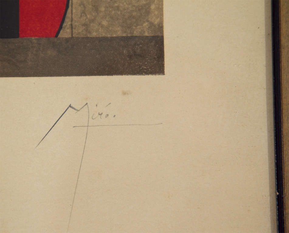 French Joan  Miro  Signed And Numbered  Lithograph