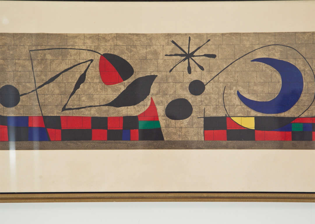 Mid-20th Century Joan  Miro  Signed And Numbered  Lithograph