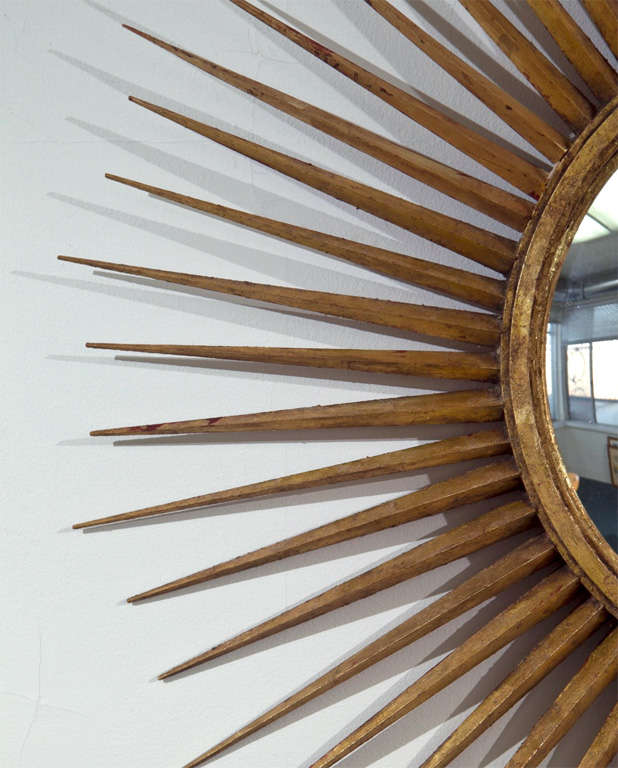 Art Deco Sunburst  Mirror  By  Scharillo  For  Albert  Hadley For Sale