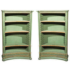 Pair of Diminutive Bookcases by Maison Jansen