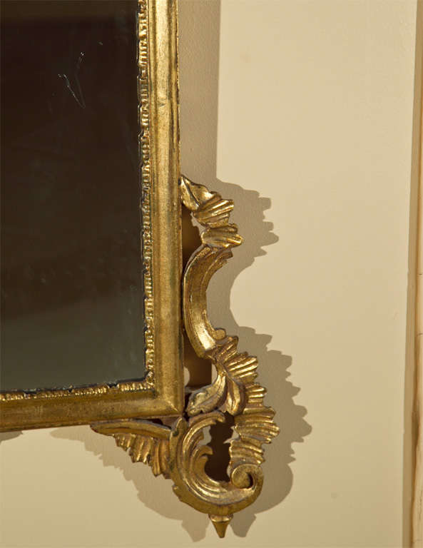 Mid-20th Century Italian Rococo Giltwood Mirror