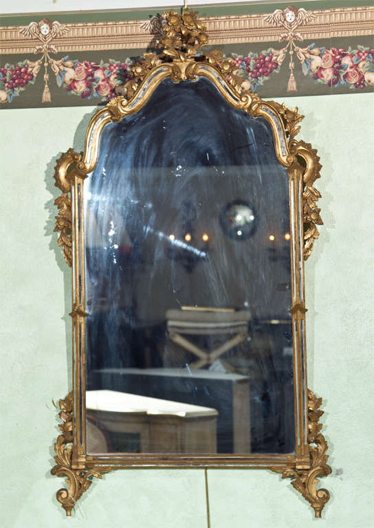 French Rococo Style Giltwood Mirror at 1stdibs