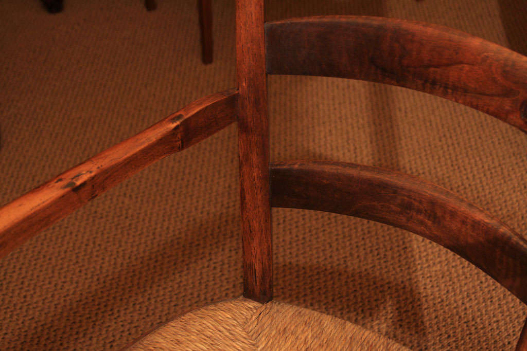 Louis Philippe Walnut Armchair For Sale 3